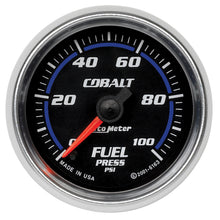 Load image into Gallery viewer, AutoMeter 6163 GAUGE, FUEL PRESSURE, 2 1/16", 100PSI, DIGITAL STEPPER MOTOR, COBALT