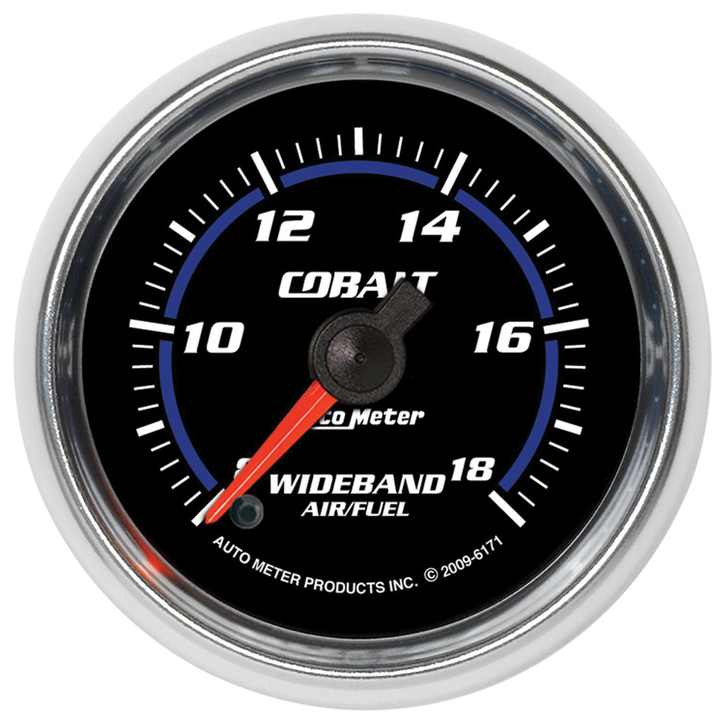 AutoMeter 6171 GAUGE, AIR/FUEL RATIO-WIDEBAND, ANALOG, 2 1/16", 8:1-18:1, STEPPER MOTOR, COBALT