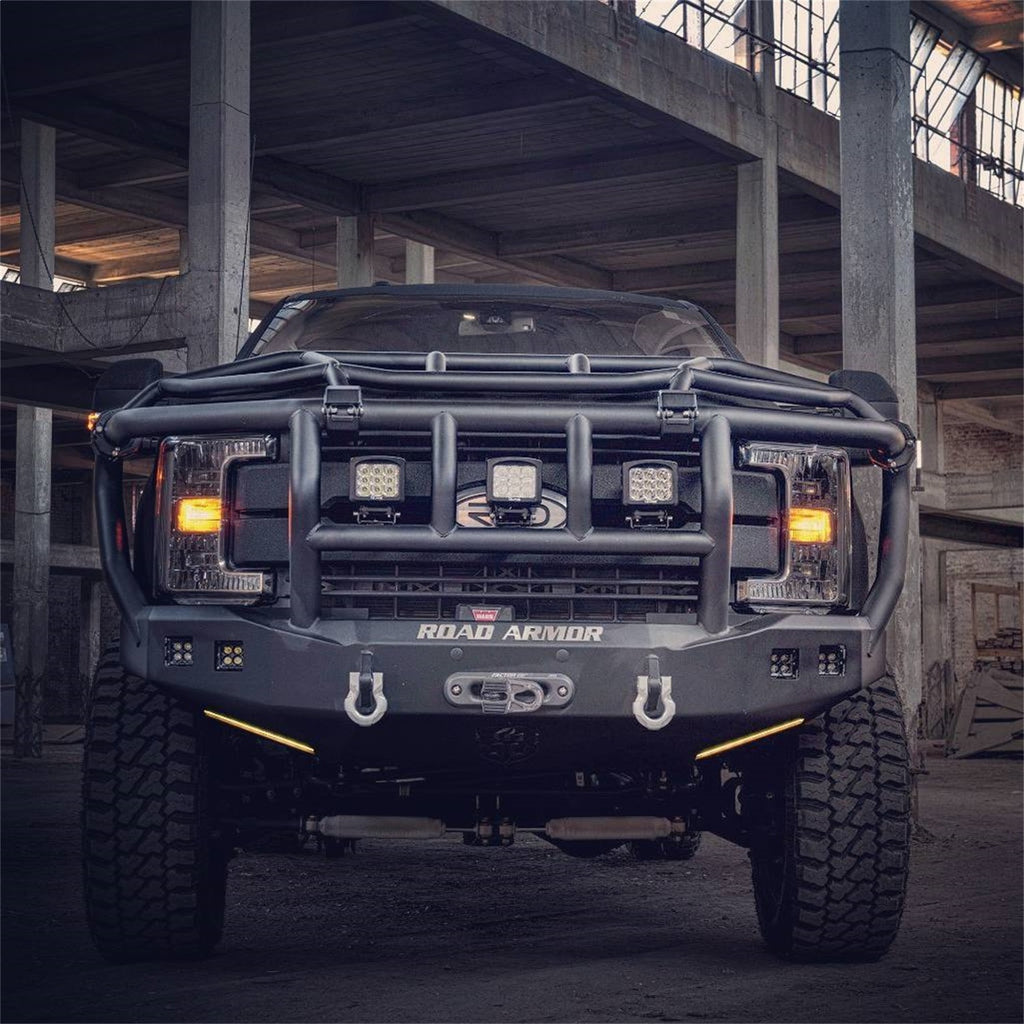 Road Armor 617F3B Stealth Winch Front Bumper for Select Ford F-250 Super Duty, Ford F-350 Super Duty