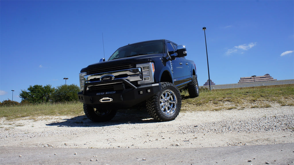 Road Armor 617F4B Stealth Winch Front Bumper for Select Ford F-250 Super Duty, Ford F-350 Super Duty