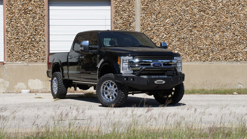 Road Armor 617F4B Stealth Winch Front Bumper for Select Ford F-250 Super Duty, Ford F-350 Super Duty