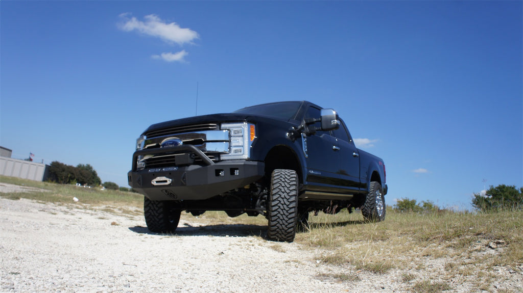 Road Armor 617F4B Stealth Winch Front Bumper for Select Ford F-250 Super Duty, Ford F-350 Super Duty