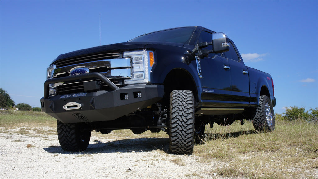 Road Armor 617F4B Stealth Winch Front Bumper for Select Ford F-250 Super Duty, Ford F-350 Super Duty
