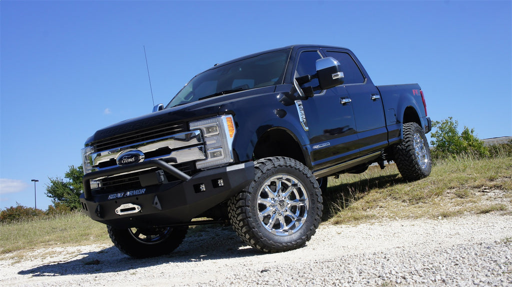 Road Armor 617F4B Stealth Winch Front Bumper for Select Ford F-250 Super Duty, Ford F-350 Super Duty
