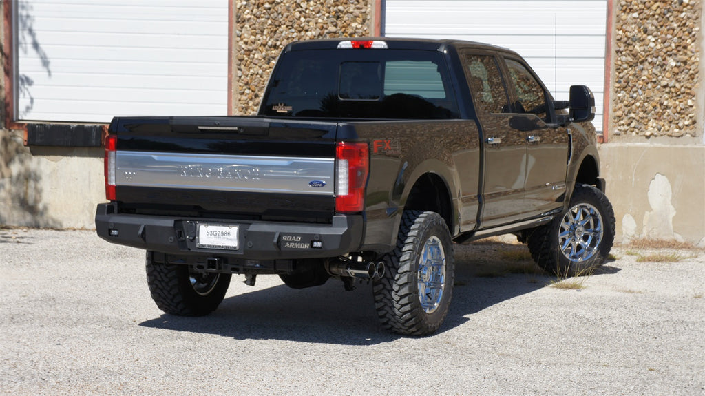 Road Armor 617RRB Stealth Winch Rear Bumper for Select Ford F-250 Super Duty, Ford F-350 Super Duty, Ford F-450 Super Duty, Ford F-550 Super Duty