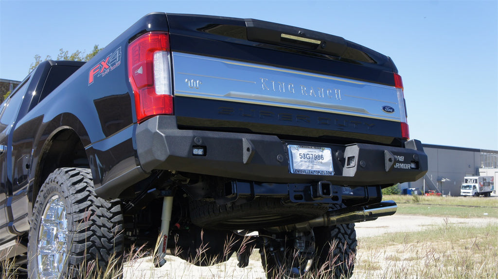 Road Armor 617RRB Stealth Winch Rear Bumper for Select Ford F-250 Super Duty, Ford F-350 Super Duty, Ford F-450 Super Duty, Ford F-550 Super Duty