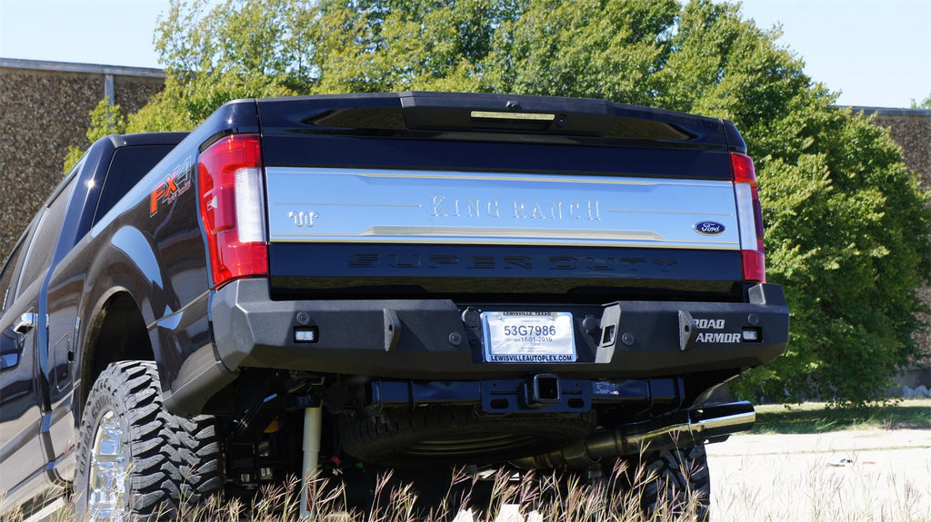Road Armor 617RRB Stealth Winch Rear Bumper for Select Ford F-250 Super Duty, Ford F-350 Super Duty, Ford F-450 Super Duty, Ford F-550 Super Duty