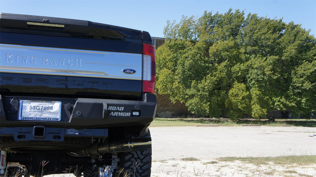 Road Armor 617RRB Stealth Winch Rear Bumper for Select Ford F-250 Super Duty, Ford F-350 Super Duty, Ford F-450 Super Duty, Ford F-550 Super Duty
