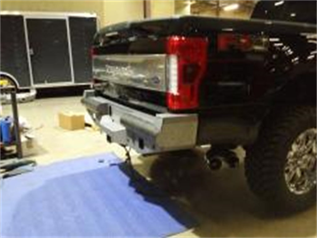 Road Armor 617VR0B Vaquero Non-Winch Rear Bumper for Select Ford F-250 Super Duty, Ford F-350 Super Duty, Ford F-450 Super Duty