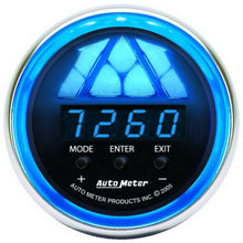 Load image into Gallery viewer, AutoMeter 6187 GAUGE, TACHOMETER, DIGITAL RPM W/ LED SHIFT LIGHT, COBALT