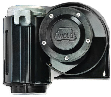 Wolo Horns 619 Big BAD Max- Produces and Ultra Powerful Truck Air Horn Sound . 3X louder than a factory horn. installs with one bolt.12-volt. Patented compact one piece design, No hoses required. Installs in minutes without any special tools