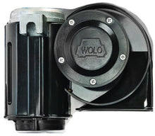 Load image into Gallery viewer, Wolo Horns 619 Big BAD Max- Produces and Ultra Powerful Truck Air Horn Sound . 3X louder than a factory horn. installs with one bolt.12-volt. Patented compact one piece design, No hoses required. Installs in minutes without any special tools
