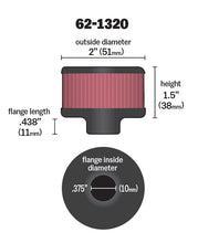 Load image into Gallery viewer, K&amp;N 62-1320 Vent Air Filter/ Breather