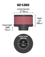 Load image into Gallery viewer, K&amp;N 62-1360 Vent Air Filter/ Breather