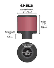 Load image into Gallery viewer, K&amp;N 62-1516 Vent Air Filter/ Breather