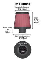 Load image into Gallery viewer, K&amp;N 62-1600RD Vent Air Filter/ Breather