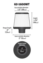 Load image into Gallery viewer, K&amp;N 62-1600WT Vent Air Filter/ Breather