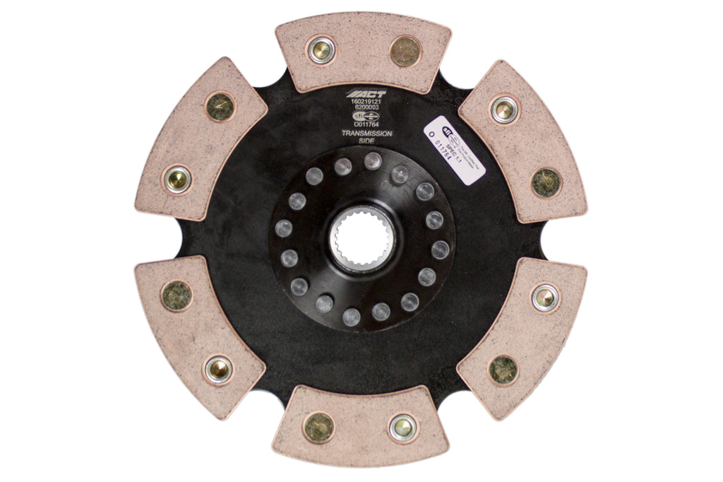 Advanced Clutch 6200003 ACT 6 Pad Rigid Race Clutch Disc for Select Chevrolet Nova, Geo Prizm, Toyota Corolla, Toyota Corona, Toyota MR2, Toyota Paseo, Toyota Tercel