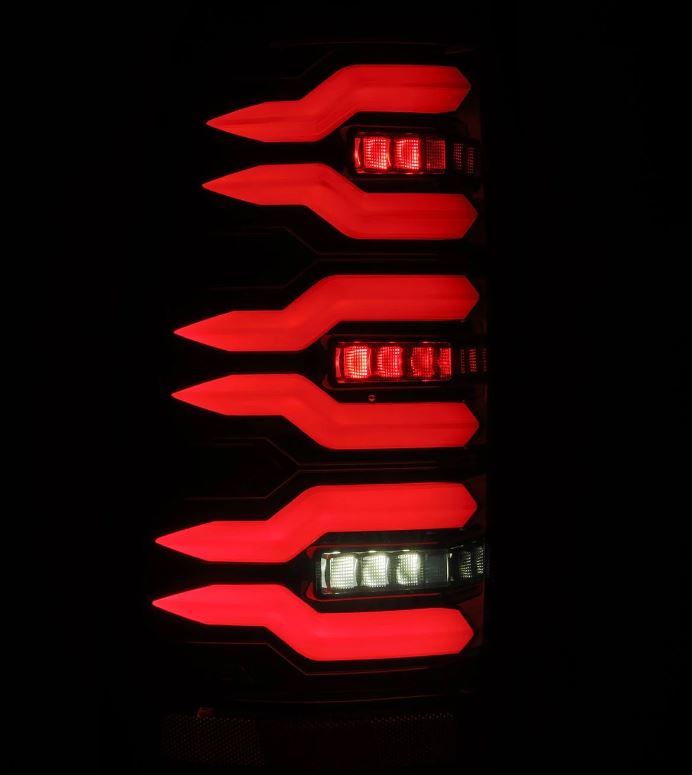 AlphaRex 620005 LED Taillights Alpha Black for Select Chevrolet Silverado, Chevrolet Silverado 1500, Chevrolet Silverado 2500, Chevrolet Silverado 3500, GMC Sierra