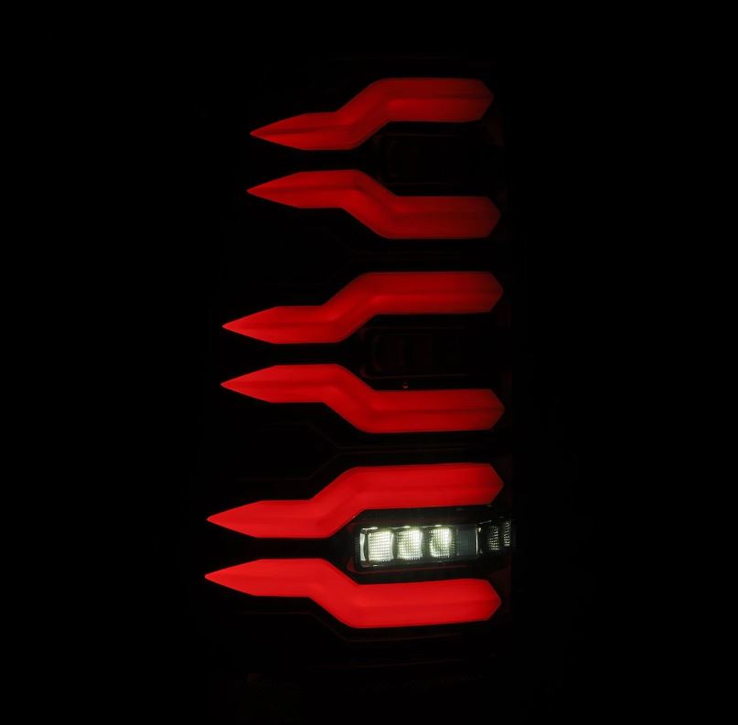AlphaRex 620005 LED Taillights Alpha Black for Select Chevrolet Silverado, Chevrolet Silverado 1500, Chevrolet Silverado 2500, Chevrolet Silverado 3500, GMC Sierra