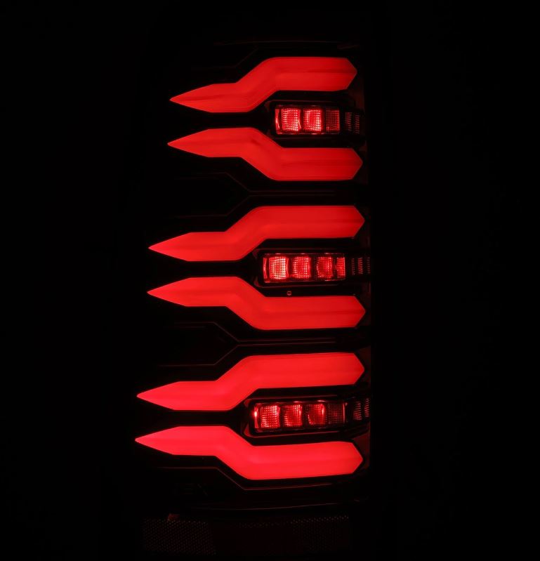 AlphaRex 620006 LED Taillights Black for Select Chevrolet Silverado, Chevrolet Silverado 1500, Chevrolet Silverado 2500, Chevrolet Silverado 3500, GMC Sierra