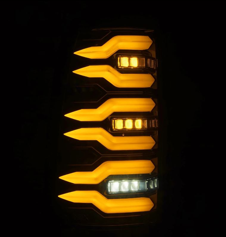 AlphaRex 620006 LED Taillights Black for Select Chevrolet Silverado, Chevrolet Silverado 1500, Chevrolet Silverado 2500, Chevrolet Silverado 3500, GMC Sierra