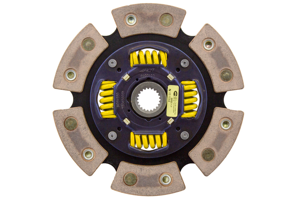 Advanced Clutch 6200103 ACT 6 Pad Sprung Race Clutch Disc for Select Chevrolet Nova, Geo Prizm, Toyota Corolla, Toyota Corona, Toyota MR2, Toyota Paseo, Toyota Tercel