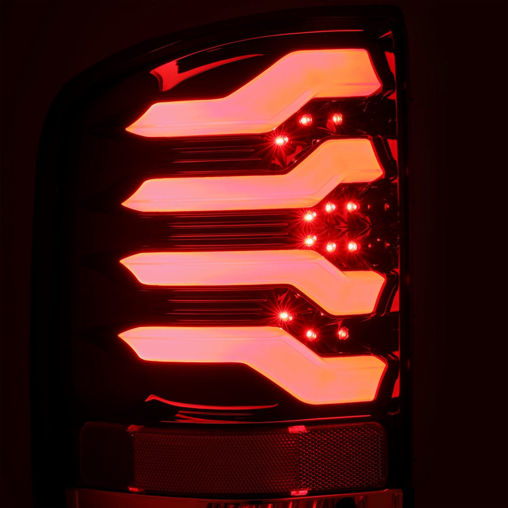 AlphaRex 620010 LED Taillights Jet Black for Select Chevrolet Silverado 1500, Chevrolet Silverado 2500, Chevrolet Silverado HD, Chevrolet Silverado HD, GMC Sierra HD