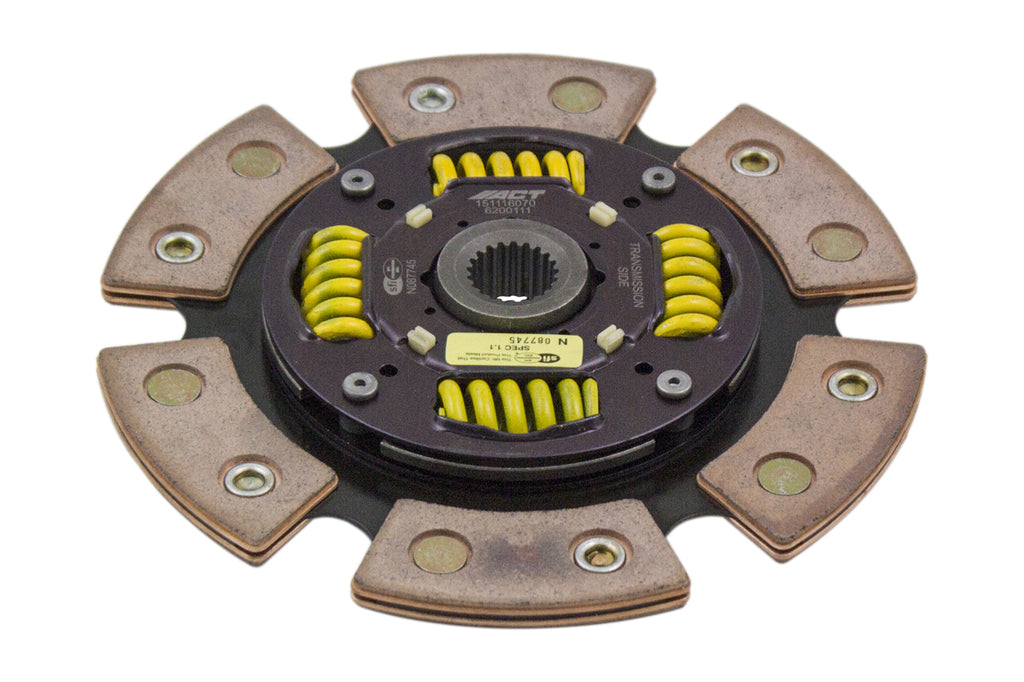 Advanced Clutch 6200111 ACT 6 Pad Sprung Race Clutch Disc for Select Acura Integra, Honda Accord, Honda CRX, Honda Civic, Honda Prelude
