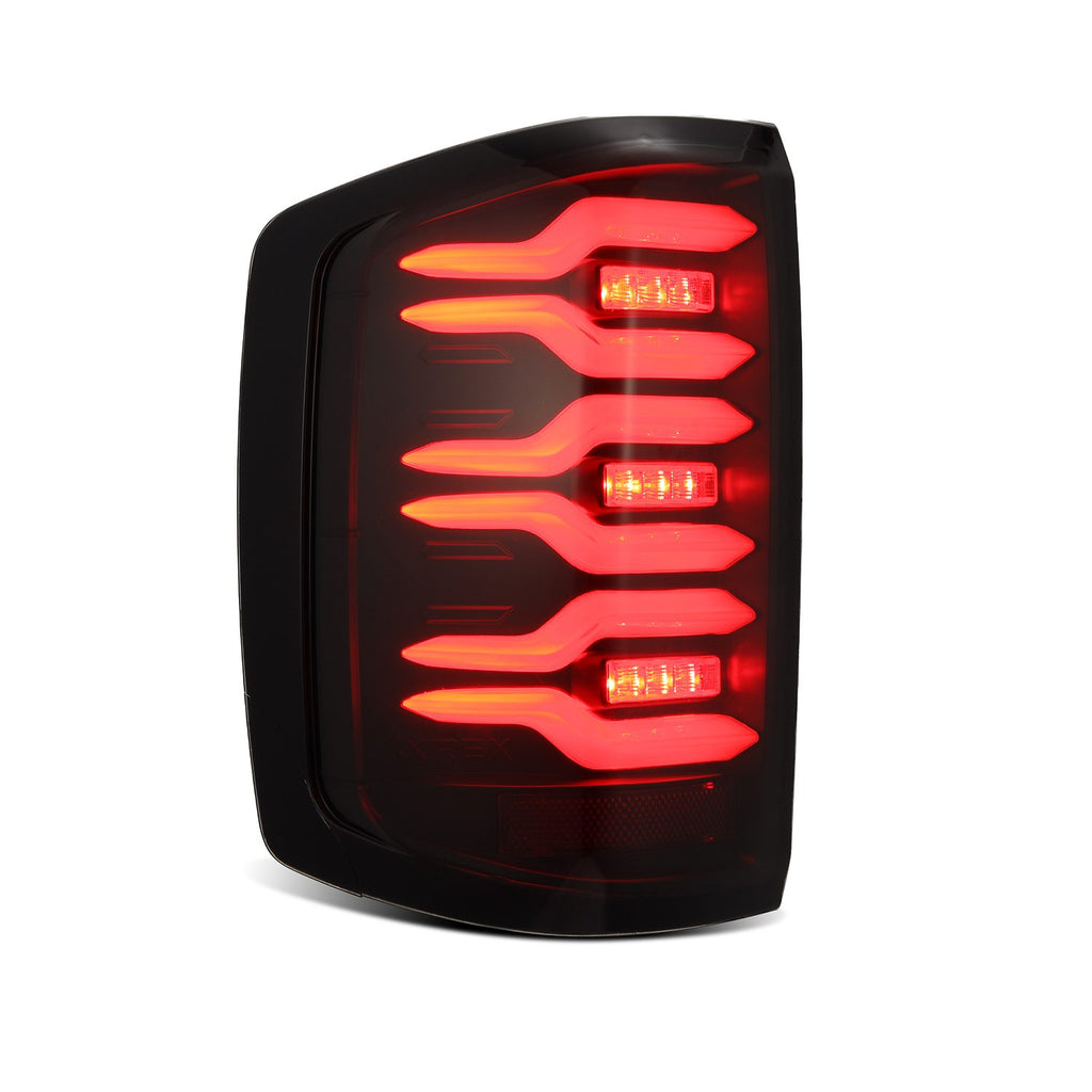 AlphaRex 620030 LED Taillights Black for Select Chevrolet Silverado 1500, Chevrolet Silverado HD, GMC Sierra HD