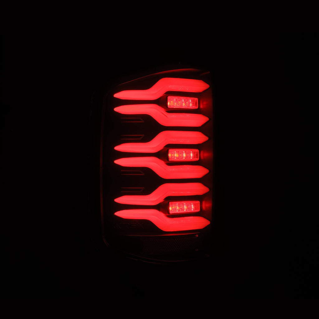 AlphaRex 620030 LED Taillights Black for Select Chevrolet Silverado 1500, Chevrolet Silverado HD, GMC Sierra HD