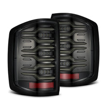 Load image into Gallery viewer, AlphaRex 620040 LED Taillights Alpha Black for Select Chevrolet Silverado 1500, Chevrolet Silverado HD, Chevrolet Silverado HD, GMC Sierra HD