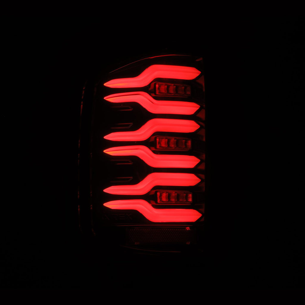 AlphaRex 620040 LED Taillights Alpha Black for Select Chevrolet Silverado 1500, Chevrolet Silverado HD, Chevrolet Silverado HD, GMC Sierra HD