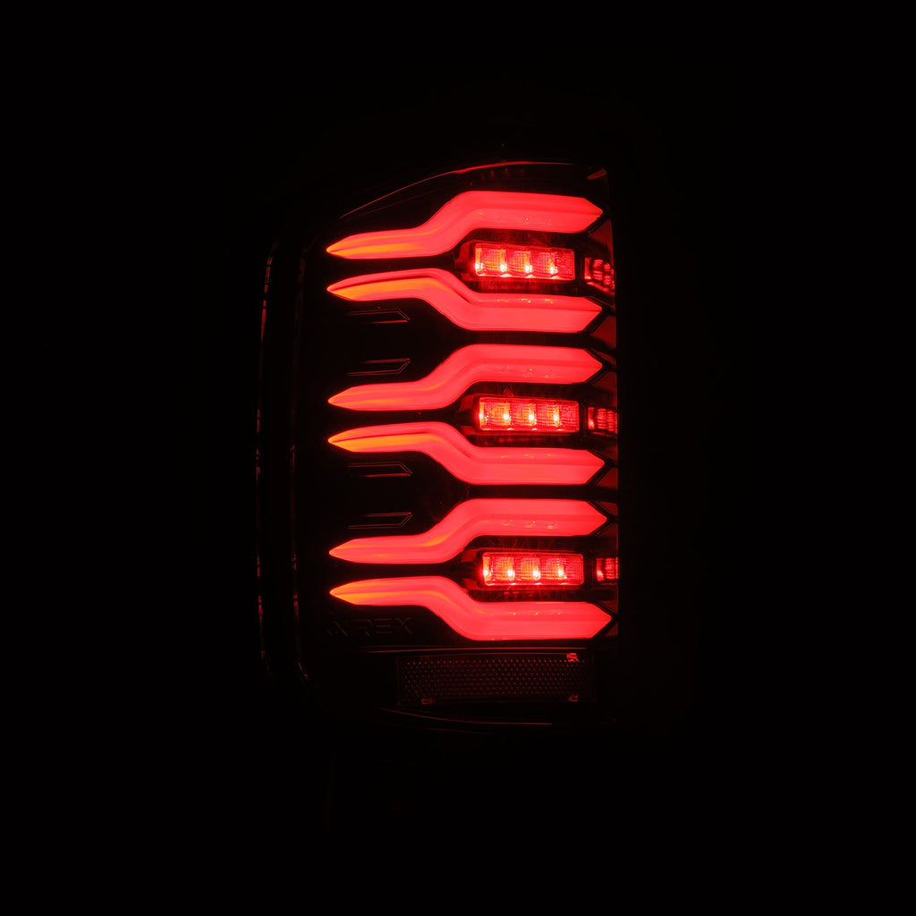 AlphaRex 620040 LED Taillights Alpha Black for Select Chevrolet Silverado 1500, Chevrolet Silverado HD, Chevrolet Silverado HD, GMC Sierra HD