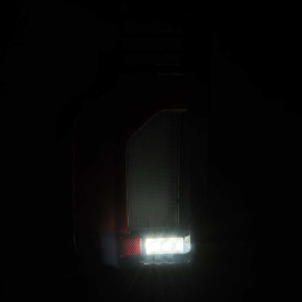 AlphaRex 620068 LED Taillights Black Red for Select Chevrolet Silverado 1500, Chevrolet Silverado HD, Chevrolet Silverado HD