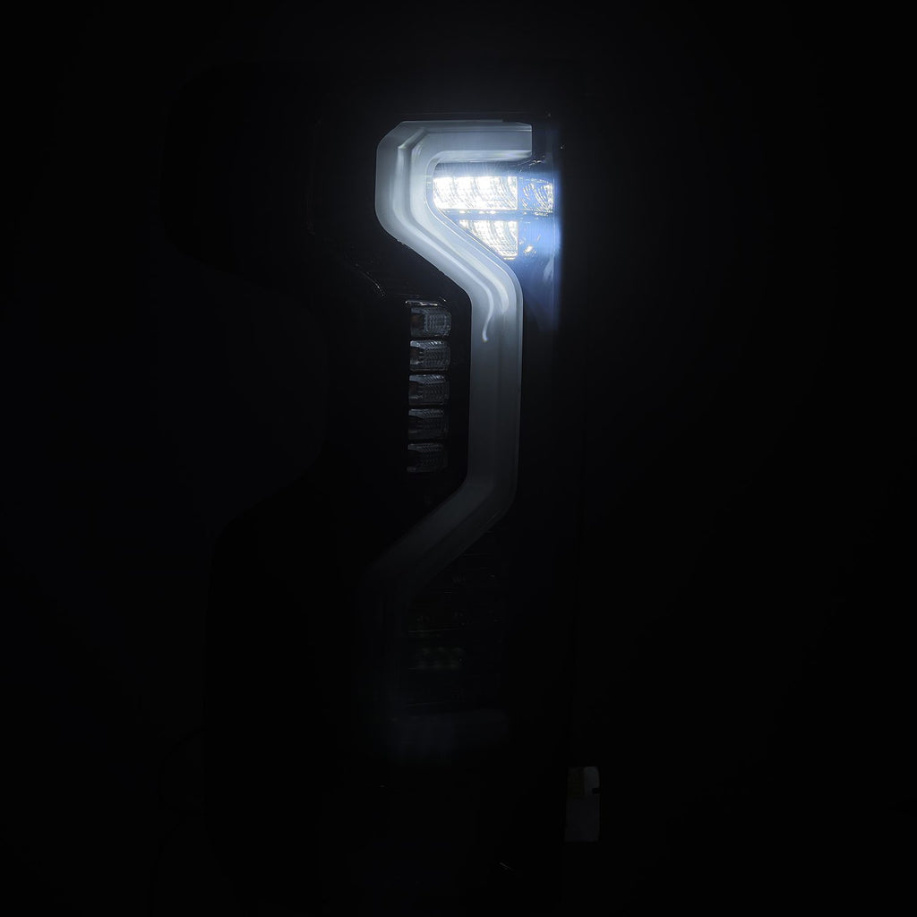 AlphaRex 620070 LED Taillights Jet Black for Select Chevrolet Silverado 1500, Chevrolet Silverado HD, Chevrolet Silverado HD