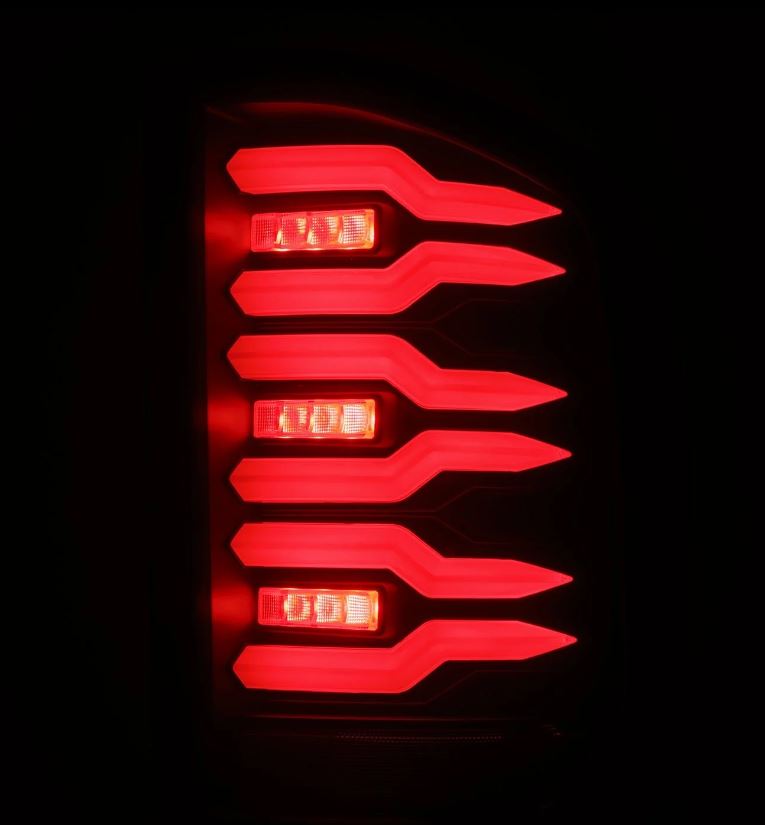 AlphaRex 620080 LED Taillights Black for Select Chevrolet Silverado 1500, Chevrolet Silverado HD, Chevrolet Silverado HD