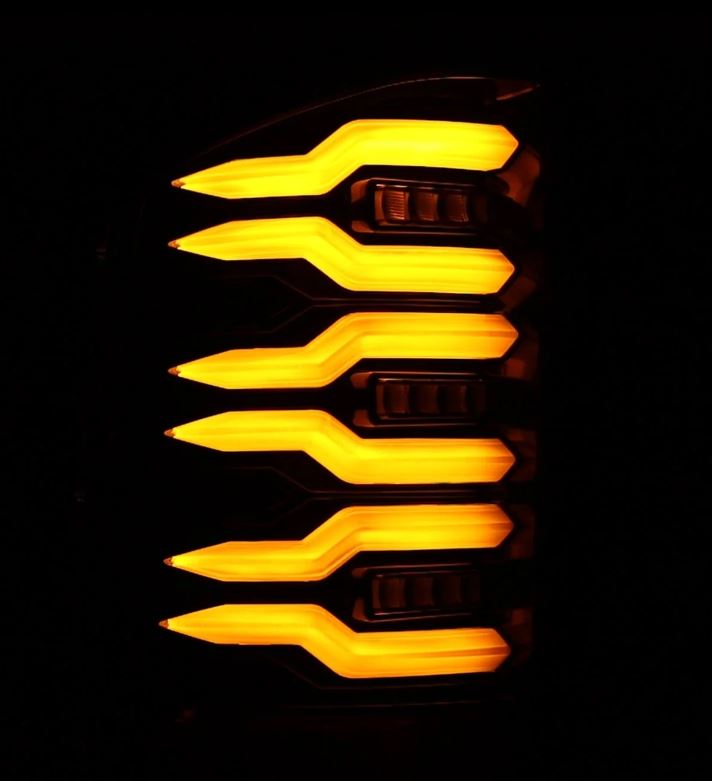 AlphaRex 620090 LED Taillights Alpha Black for Select Chevrolet Silverado 1500, Chevrolet Silverado HD, Chevrolet Silverado HD