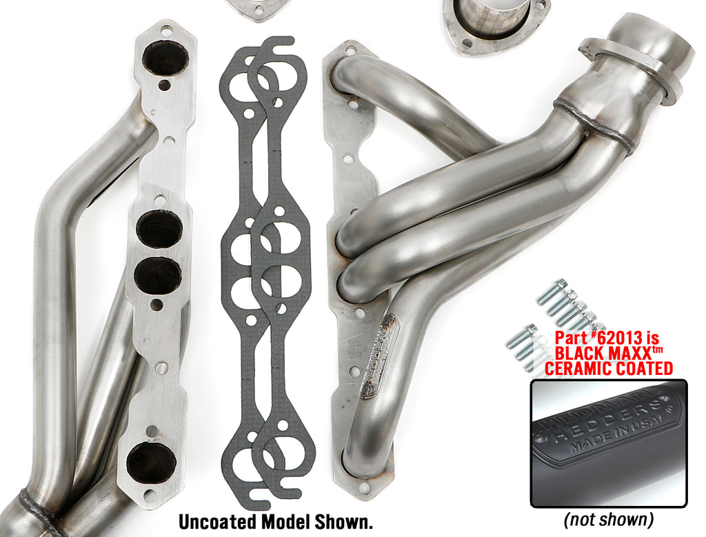 Hedman Hedders 62013 67-87 C10/C20 SB CHEVY PICKUP (2WD); 1-5/8 in. MID-LENGTH COATED STAINLESS STEEL for Select Chevrolet C10, Chevrolet C10 Pickup, Chevrolet C10 Suburban, Chevrolet C20, Chevrolet C20 Pickup, Chevrolet C20 Suburban, Chevrolet C30,