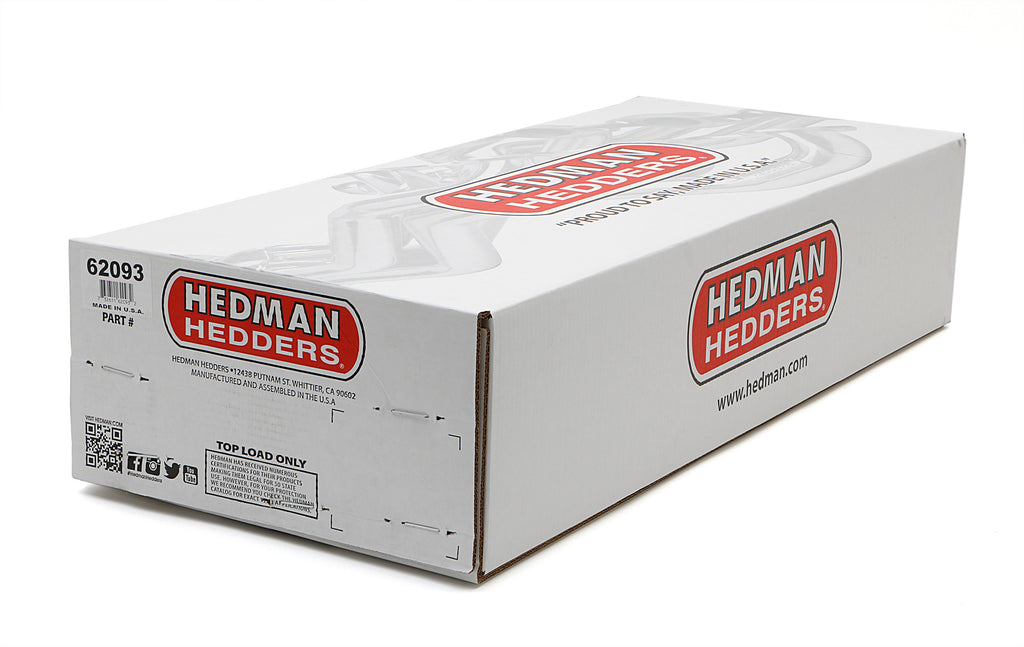 Hedman Hedders 62093 STAINLESS HEADERS; LONG; 67-91 2WD/4WD SB CHEVY TRUCK/SUV; 1-5/8 IN.- BLACK MAXX for Select Chevrolet C10, Chevrolet C10 Pickup, Chevrolet C10 Suburban, Chevrolet C20, Chevrolet C20 Pickup, Chevrolet C20 Suburban, Chevrolet C30,