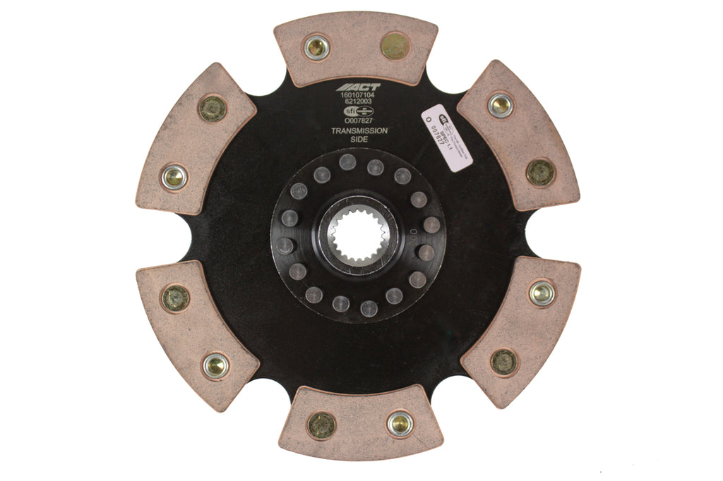 Advanced Clutch 6212003 ACT 6 Pad Rigid Race Clutch Disc for Select Geo Prizm, Lotus Elise, Lotus Exige, Pontiac Vibe, Scion xA, Scion xB, Scion xD, Toyota Celica, Toyota Corolla, Toyota Echo, Toyota MR2, Toyota MR2 Spyder, Toyota Matrix, Toyota Yaris