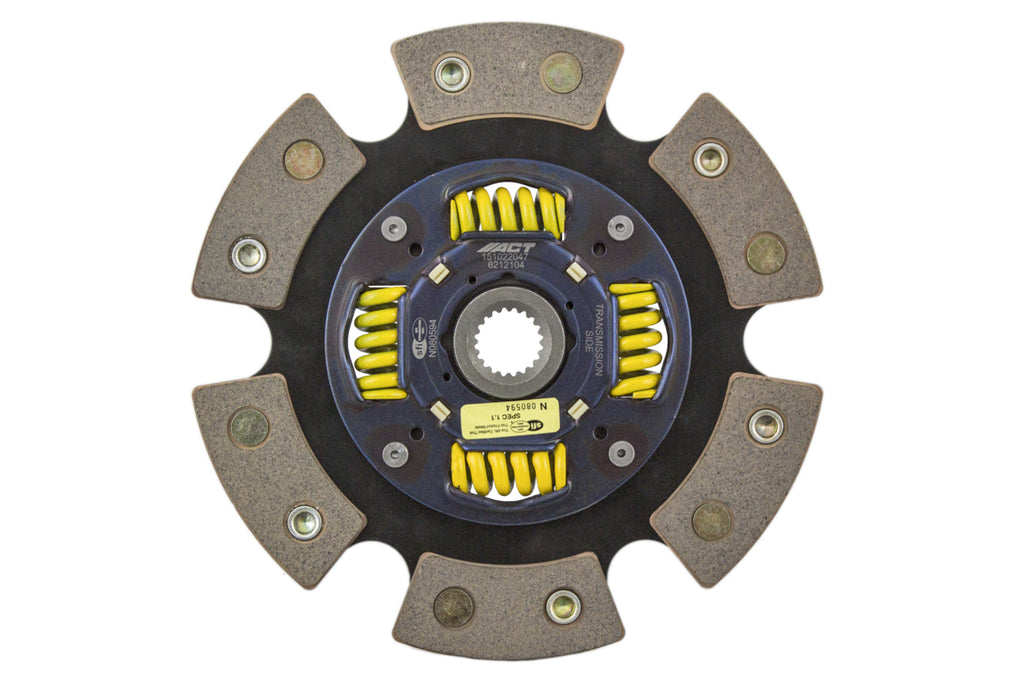 Advanced Clutch 6212104 ACT 6 Pad Sprung Race Clutch Disc for Select Acura EL, Honda CRX, Honda Civic, Honda Civic del Sol
