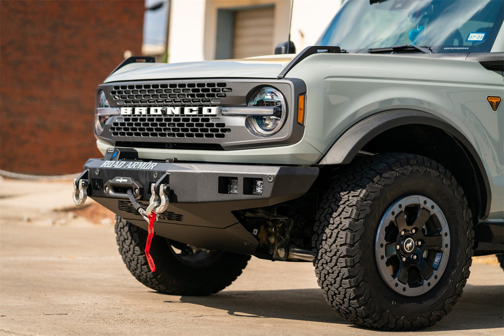 Road Armor 6213FNW0B Stealth Non-Winch Front Bumper for Select Ford Bronco