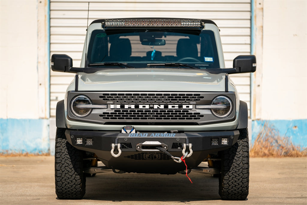 Road Armor 6213FNW0B Stealth Non-Winch Front Bumper for Select Ford Bronco