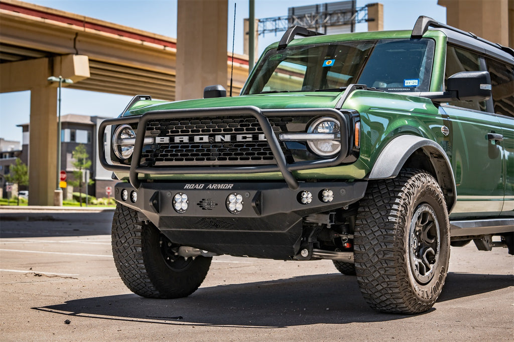Road Armor 6213FNW5B Stealth Non-Winch Front Bumper for Select Ford Bronco