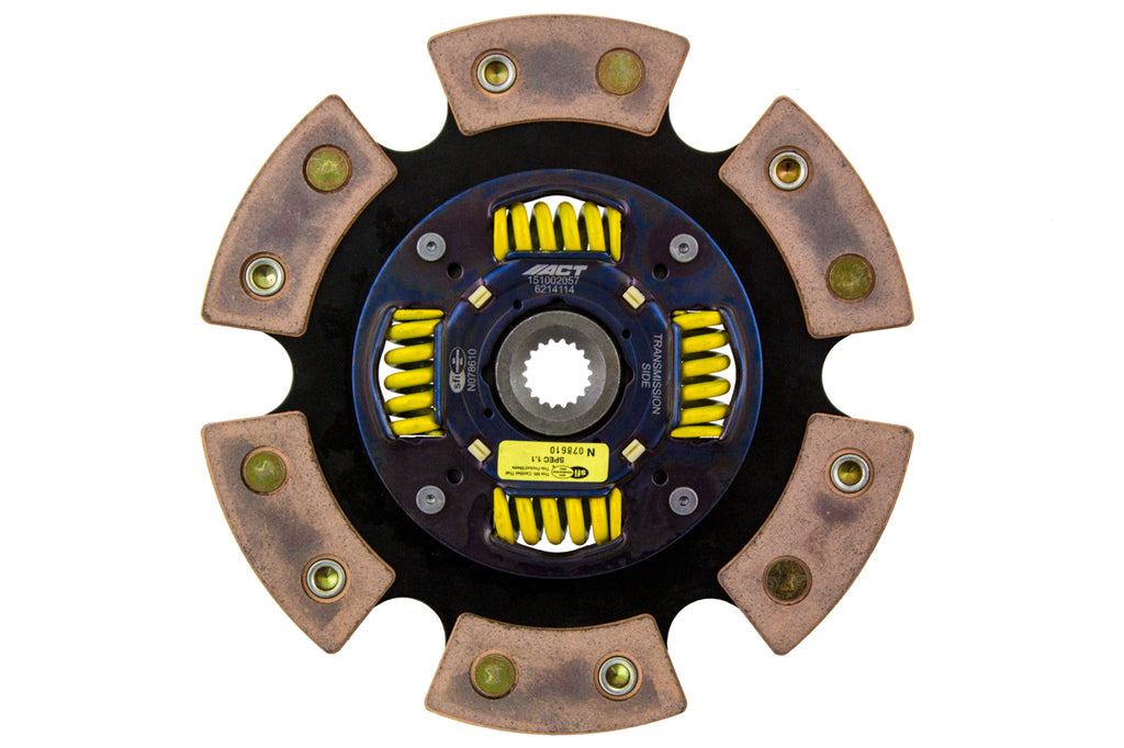 Advanced Clutch 6214114 ACT 6 Pad Sprung Race Clutch Disc for Select INFINITI G20, Nissan 200SX, Nissan NX, Nissan Sentra