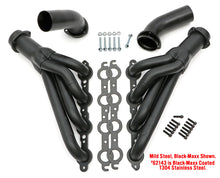 Load image into Gallery viewer, Hedman Hedders 62143 1968-72 Chevelle/El Camino; LS Swap Headers; Mid-length - 304 Stainless- Black for Select Buick GS, Buick Skylark, Chevrolet Chevelle, Chevrolet El Camino, Chevrolet Monte Carlo, Oldsmobile 442, Oldsmobile Cutlass, Oldsmobile F85,