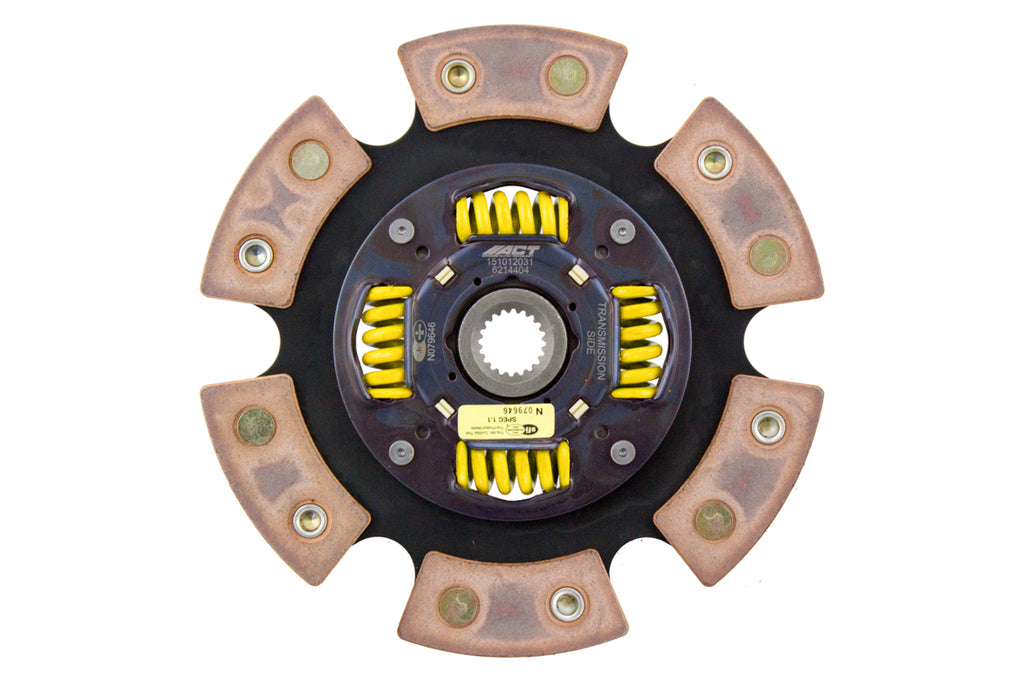 Advanced Clutch 6214404 ACT 6 Pad Sprung Race Clutch Disc for Select Honda Civic, Hyundai Elantra, Hyundai Tiburon