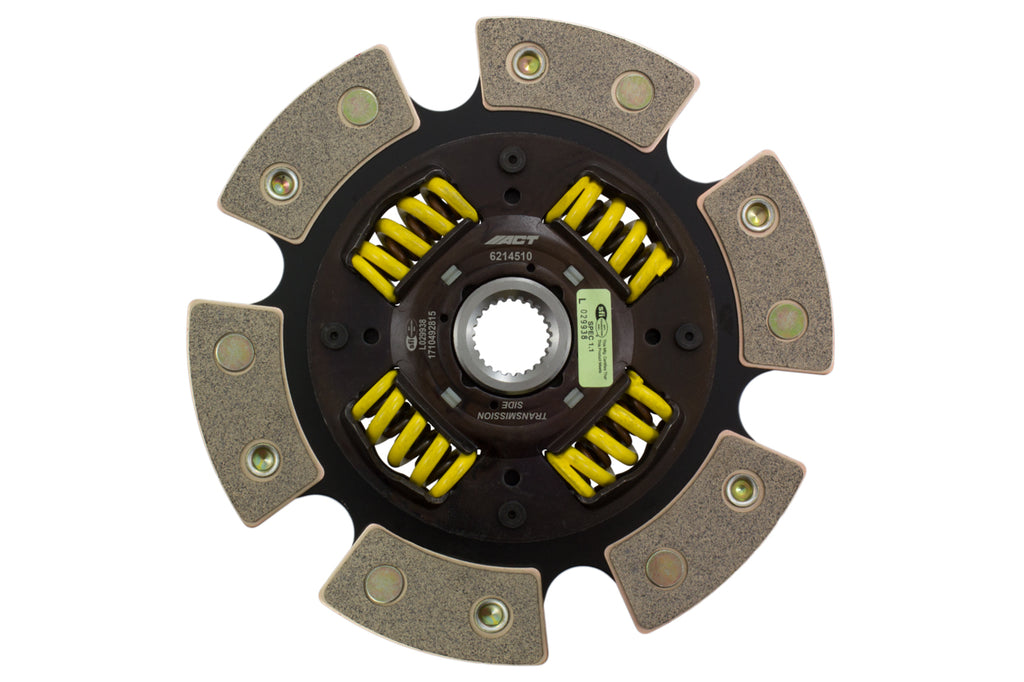 Advanced Clutch 6214510 ACT 6 Pad Sprung Race Clutch Disc for Select Acura ILX, Acura RSX, Acura TSX, Honda Accord, Honda Civic