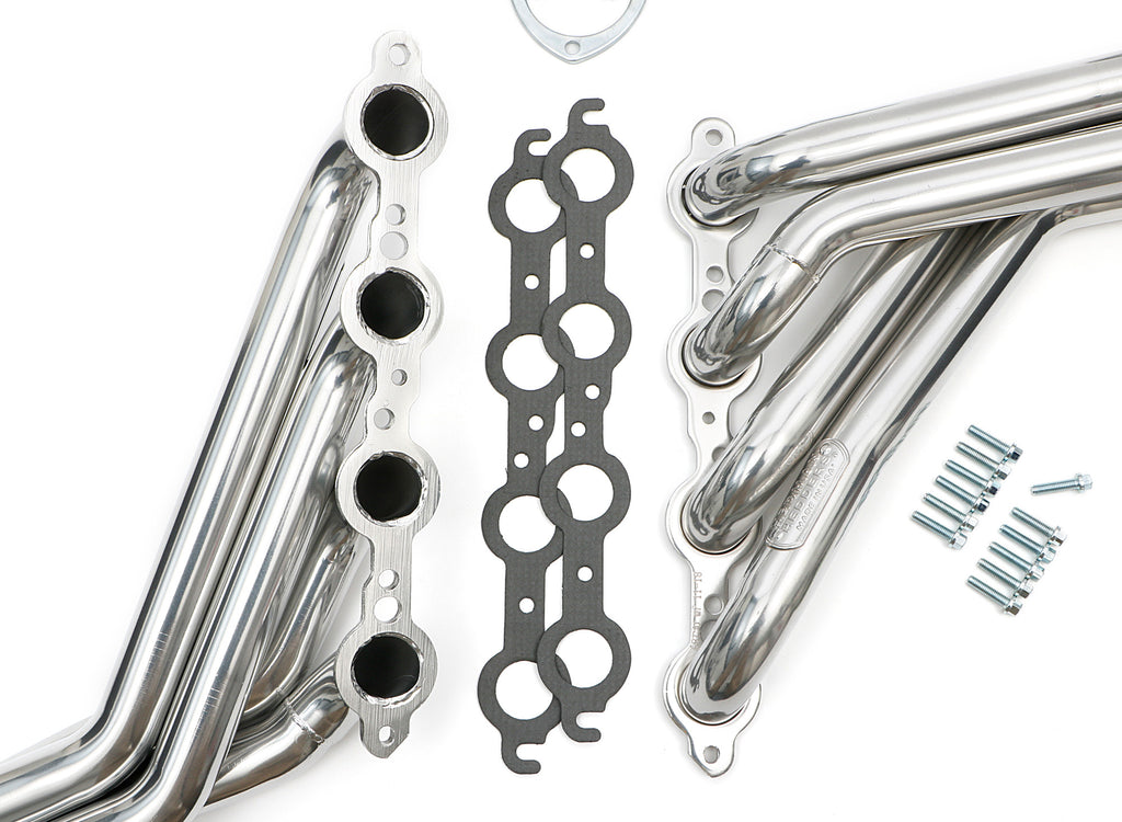 Hedman Hedders 62156 1968-72 Chevelle/El Camino; LS Swap Headers; Long Tube- Stainless Steel - HTC for Select Buick GS, Buick Skylark, Chevrolet Chevelle, Chevrolet El Camino, Chevrolet Monte Carlo, Oldsmobile 442, Oldsmobile Cutlass, Oldsmobile F85,